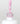 Nahaufnahme einer offenen Longlife UV-Lack Metallic Bonbon Pretty in Pink Flasche. Die Farbe ist ein helles Rosa mit Metallic-Effekt. Der UV-Lack tropft am Pinsel herunter.