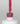 Nahaufnahme einer Longlife UV-Lack Strawberry Flasche. Die Farbe ist Pink mit leichtem Rotstich. Der UV-Lack tropft am Pinsel herunter.