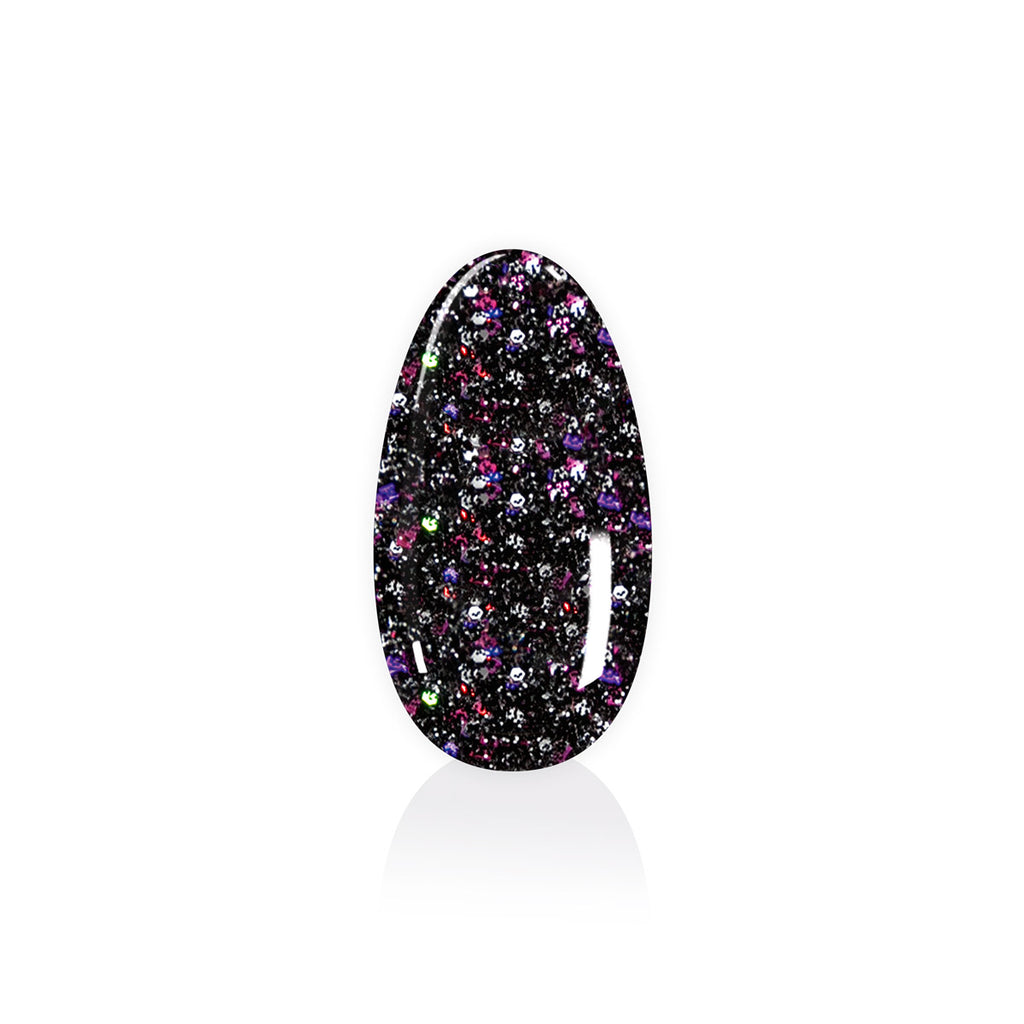 Big Glitter Gel Extreme Black Rainbow