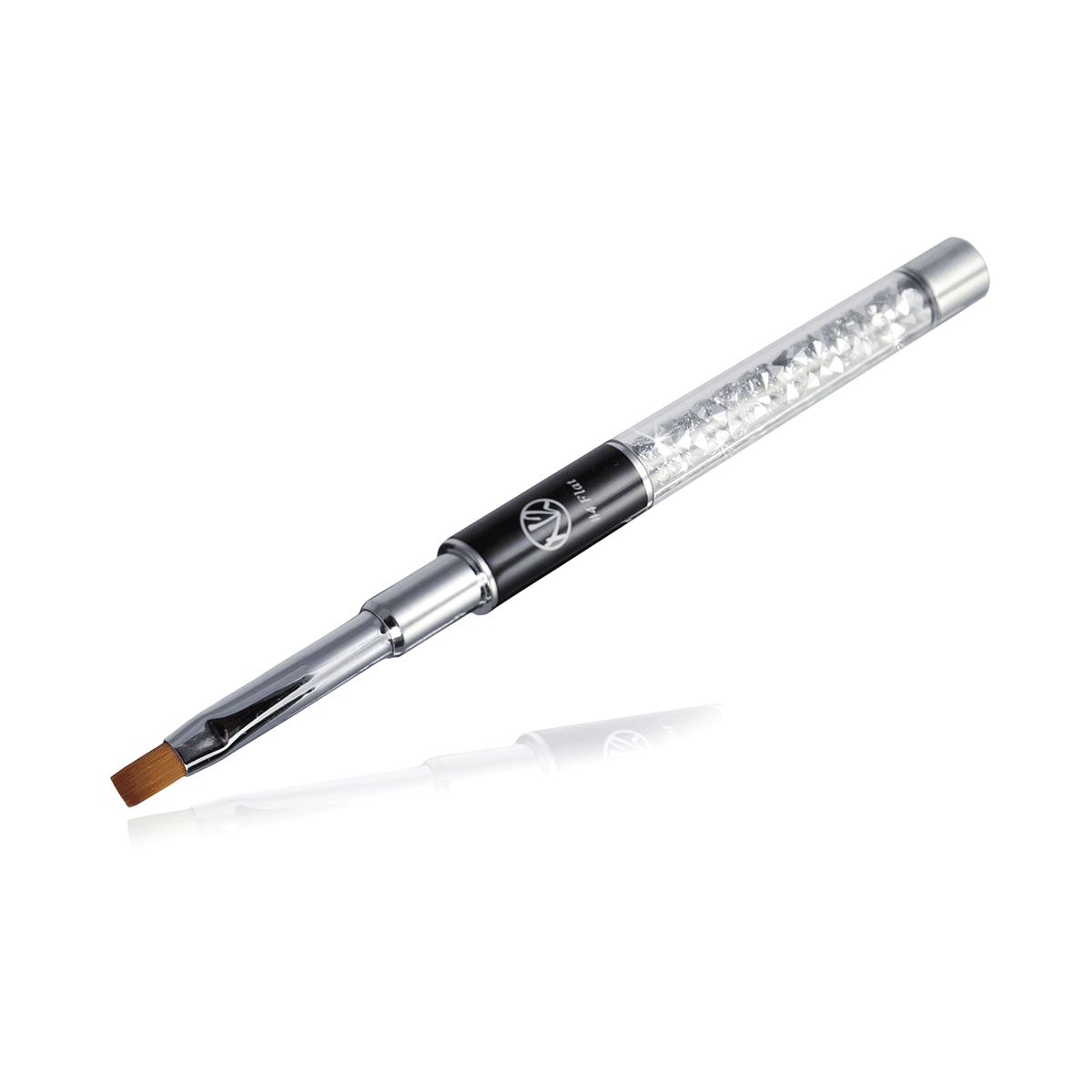 Crystal Diamond Gel Brush Flat Size 4