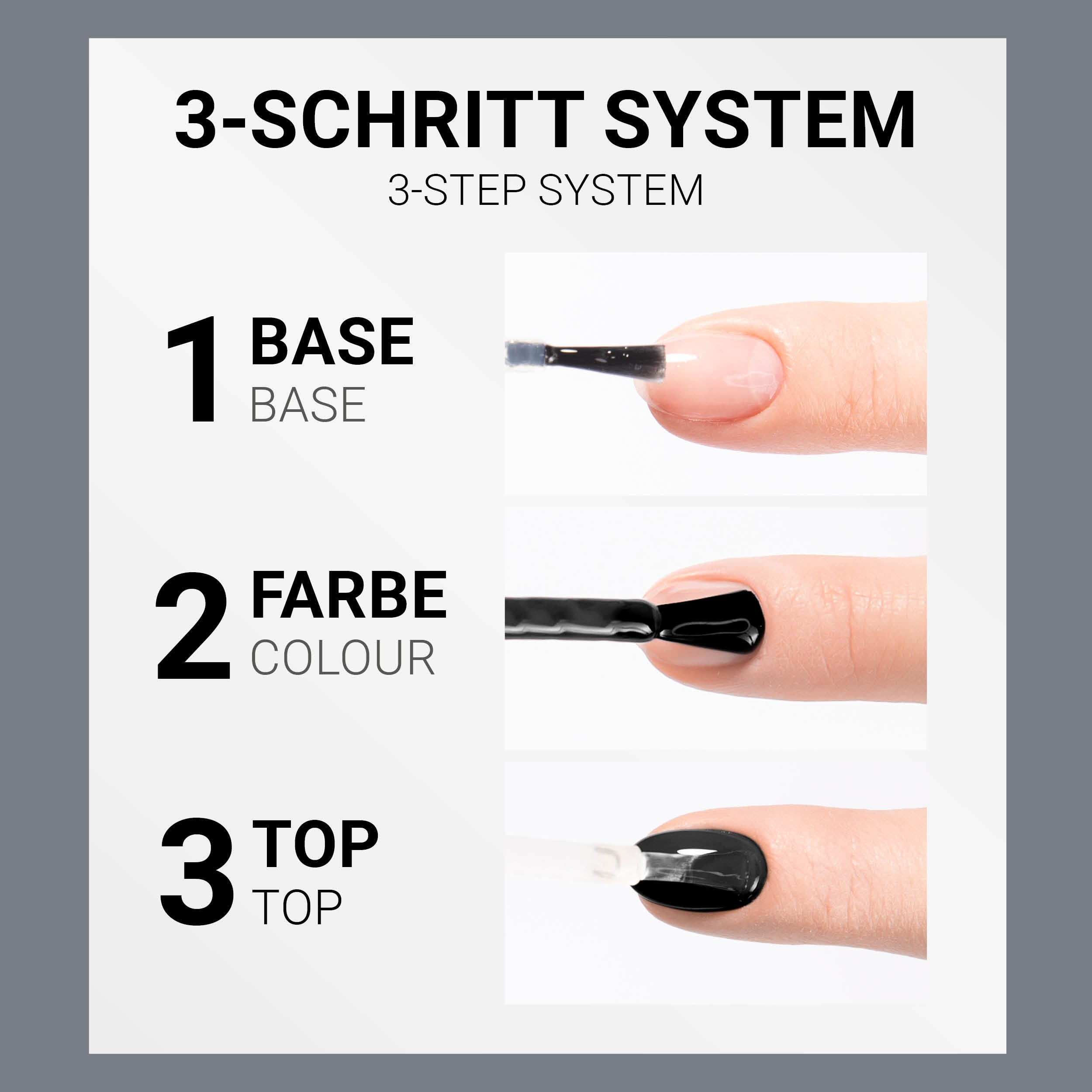 Longlife UV-Polish Dark Grey