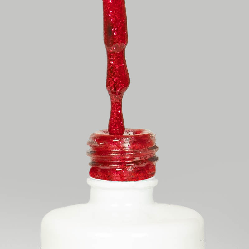 Longlife UV-Lack Glitter Red Fine